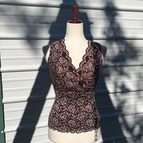 Lace Floral Cami Fairy Top Size M - Picture 2 of 8